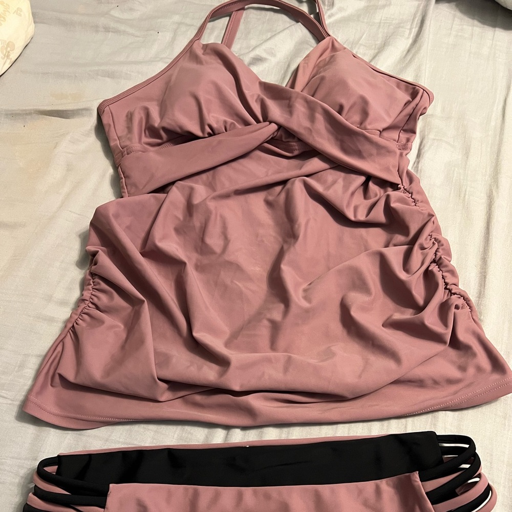 Pink Blush maternity 2 piece bathing suit size M